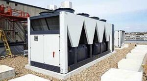 water coolers atop a building